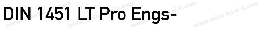 DIN 1451 LT Pro Engs字体转换
